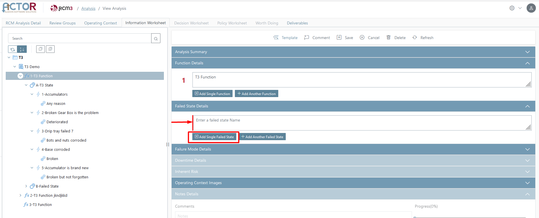 How to add an RCM Failure Mode Base File